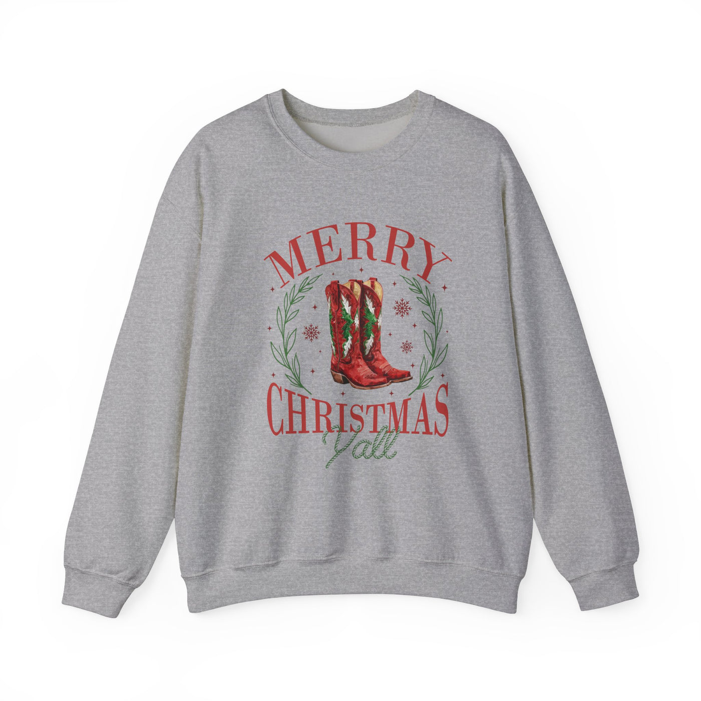 MERRY CHRISTMAS Y'ALL SWEATSHIRT (GILDAN)