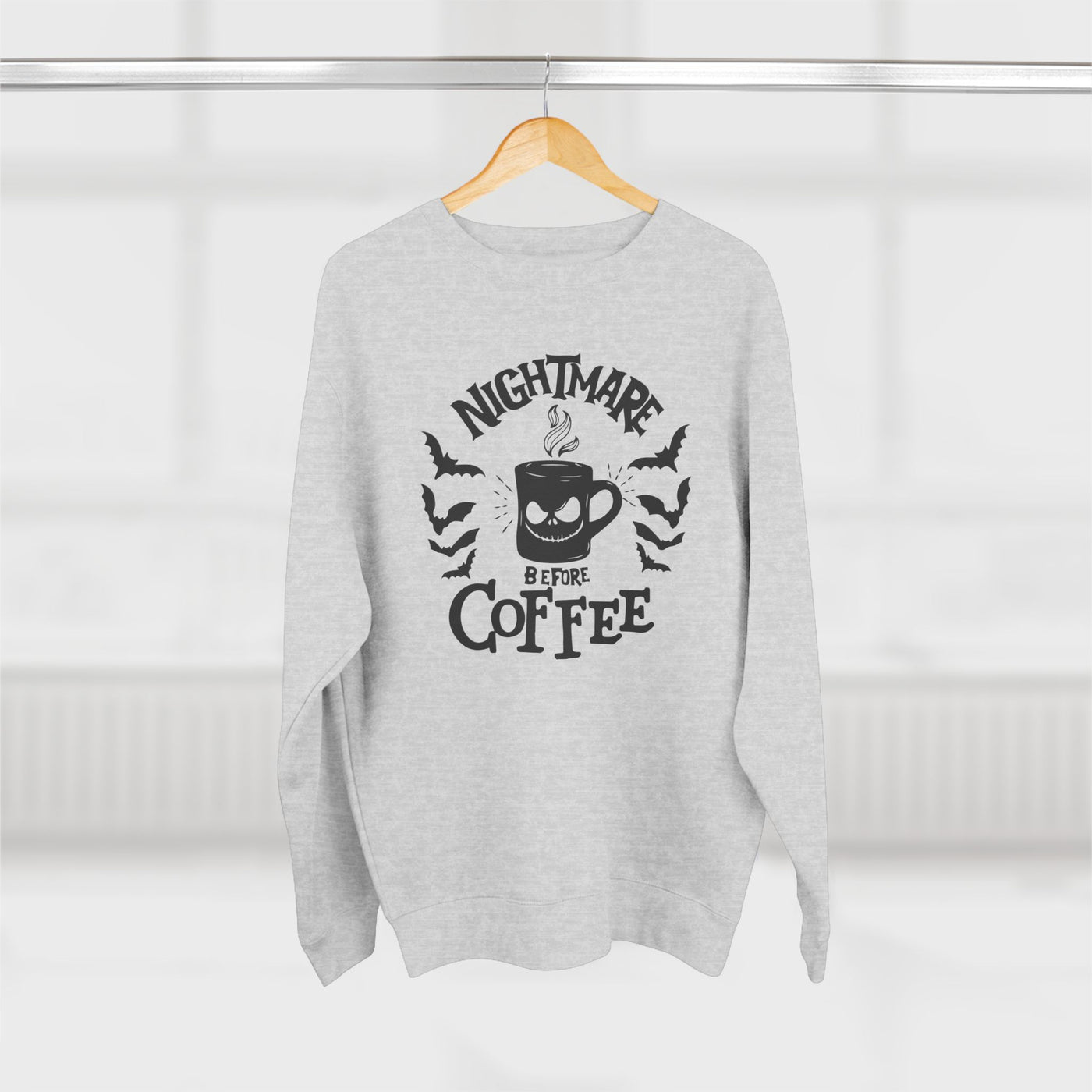 Nightmare Before Coffee Halloween Sweatshirt (Lane 7)