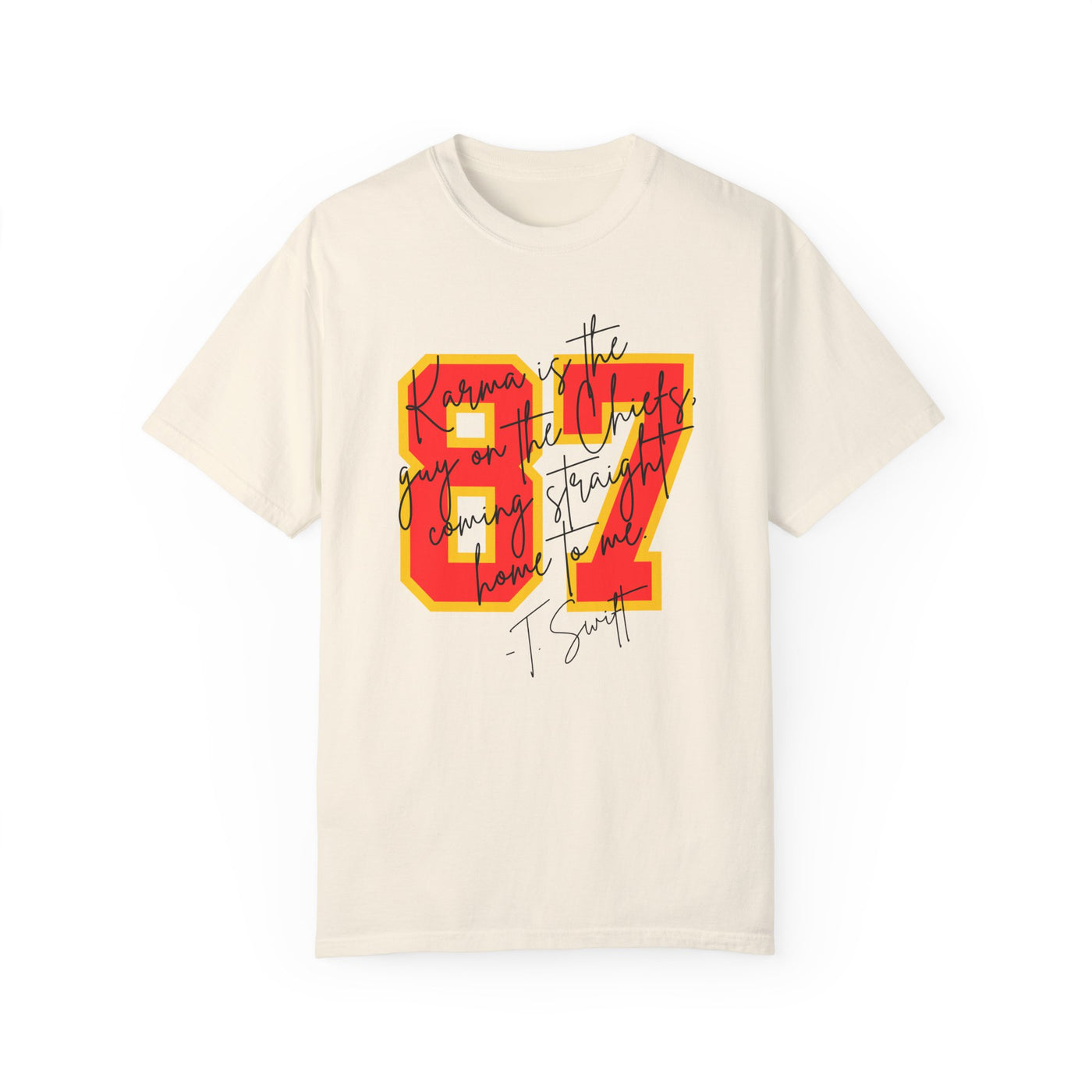 87 Karma Football Season T-shirt (COMFORT COLORS)