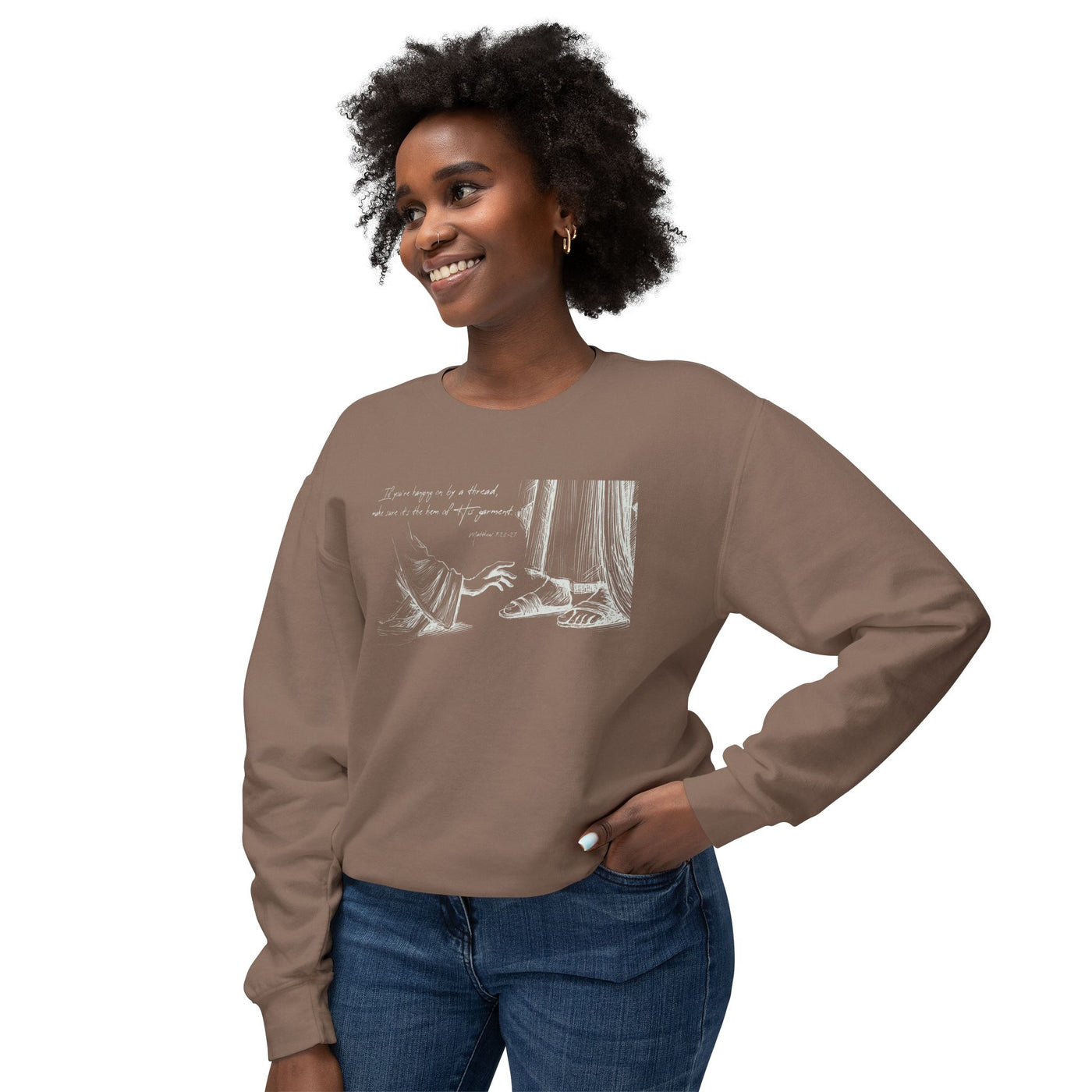 Hem of HIs Garment Graphic Sweatshirt (Comfort Colors)