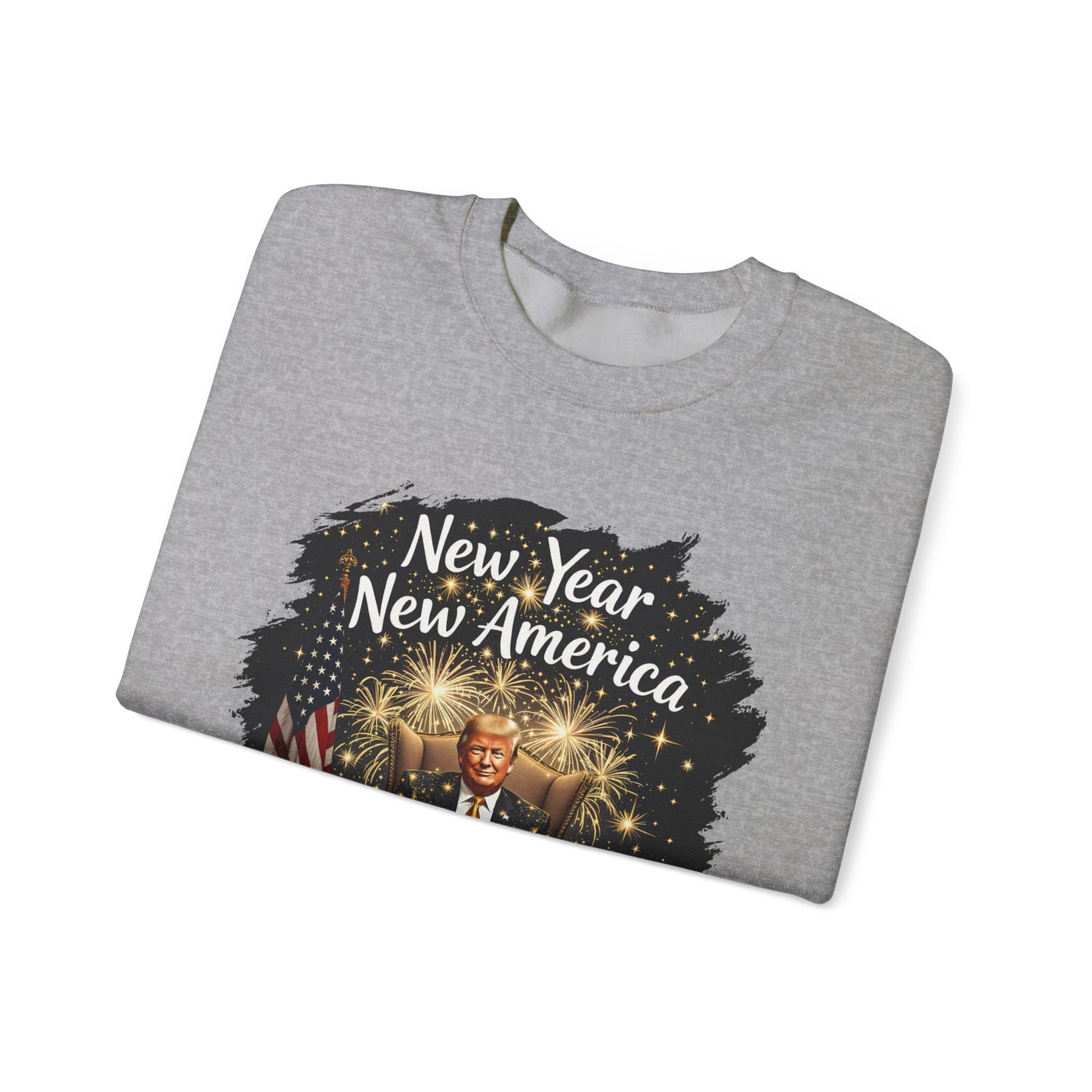 NEW YEAR NEW AMERICA SWEATSHIRT (GILDAN)