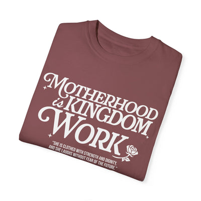 Motherhood Kingdom Psalm T-shirt (Comfort Colors)