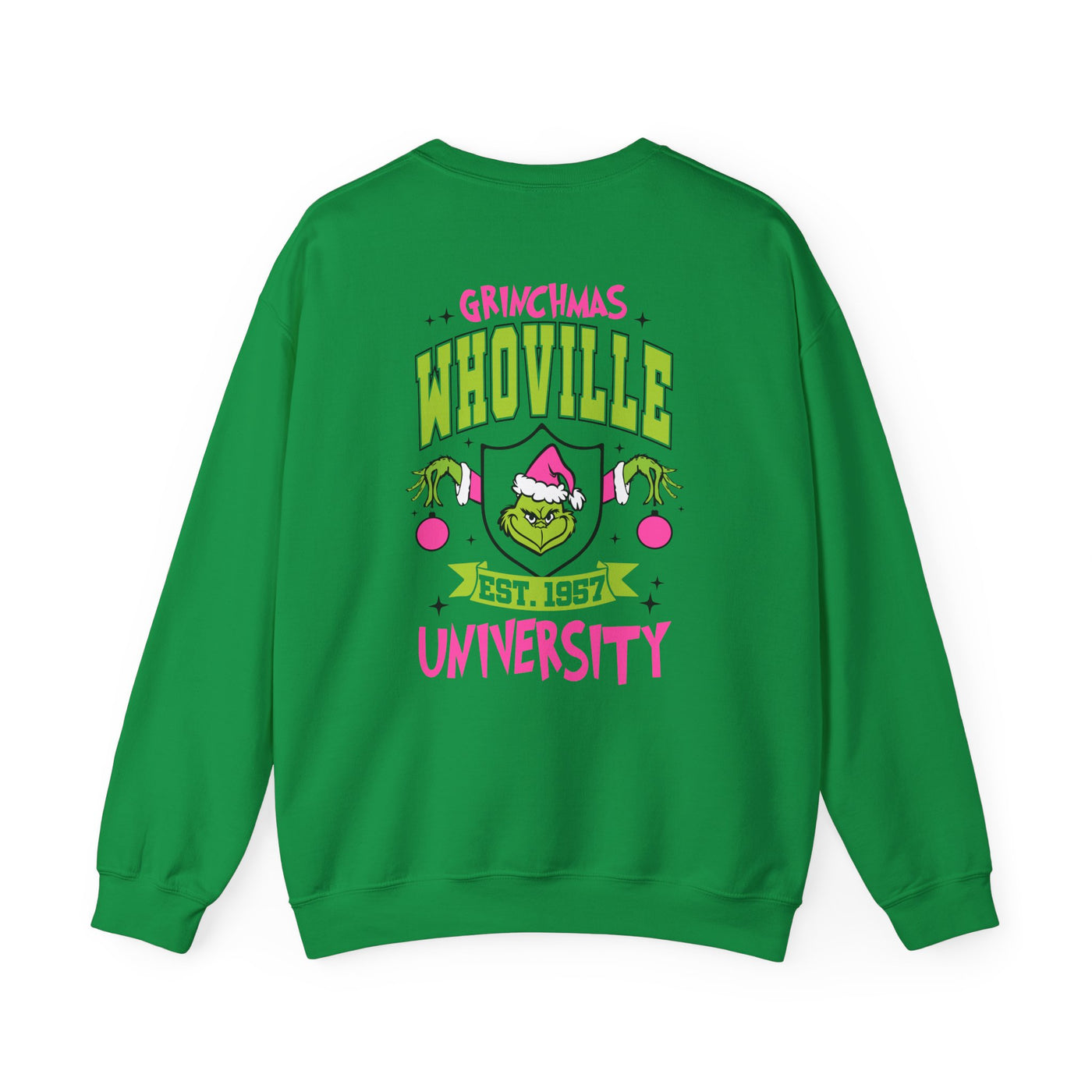 WHOVILLE UNIVERSITY 2 SIDED PRINT SWEATSHIRT (GILDAN)