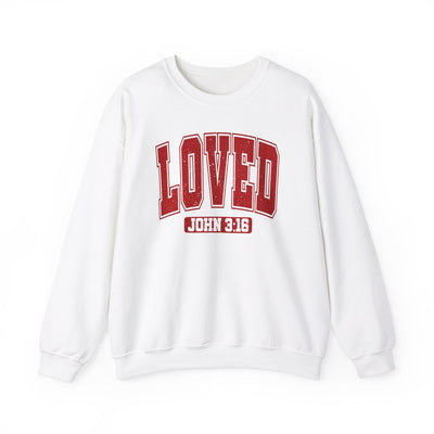 Loved John 3:16  Distressed Graphic Sweatshirt (GILDAN)