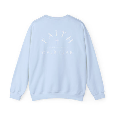 FAITH OVER FEAR SWEATSHIRT 2 SIDED PRINT (GILDAN)