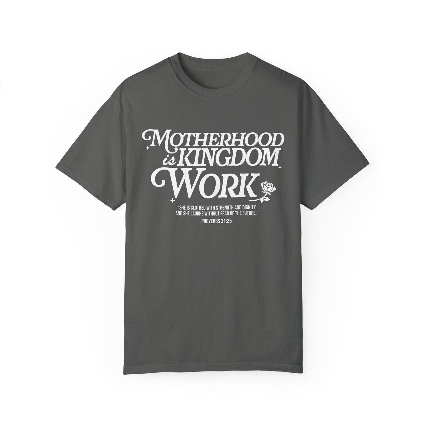 Motherhood Kingdom Psalm T-shirt (Comfort Colors)