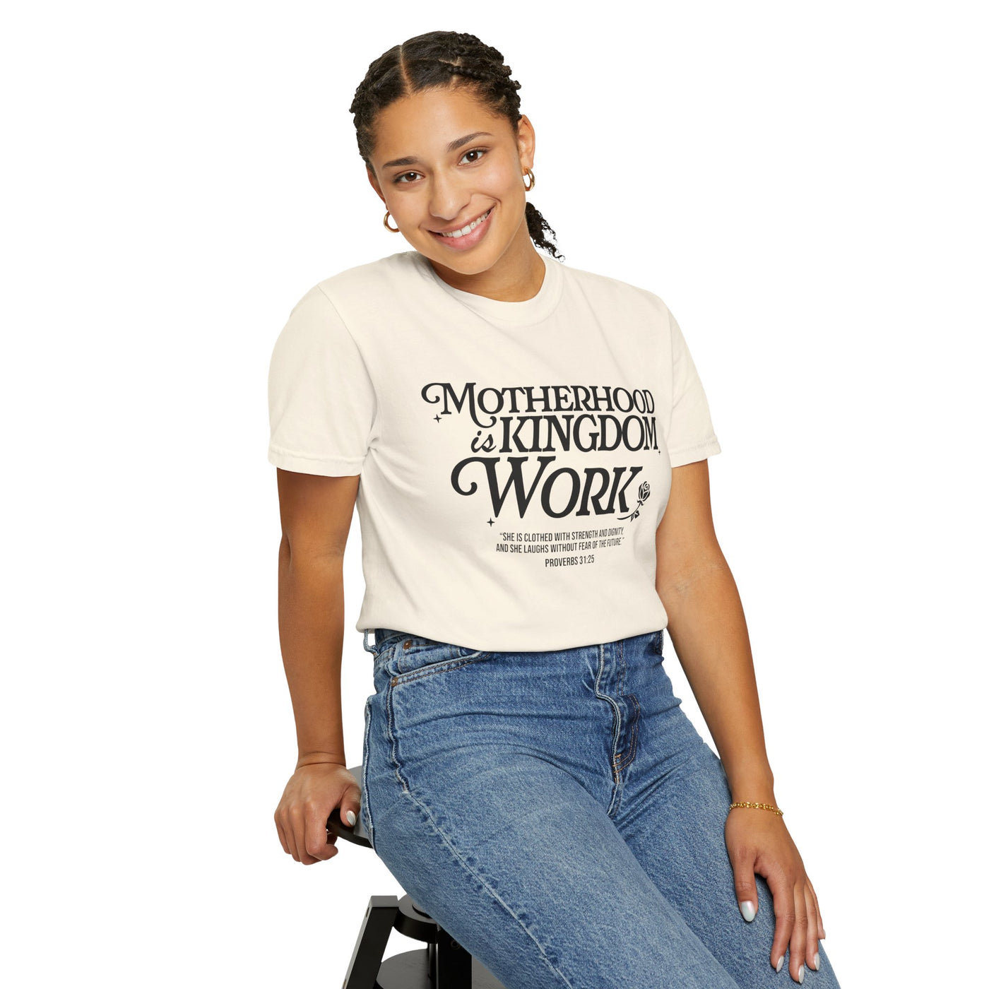 Motherhood Kingdom Psalm T-shirt (Comfort Colors)