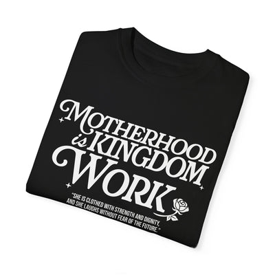 Motherhood Kingdom Psalm T-shirt (Comfort Colors)