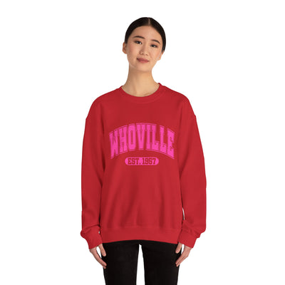 WHOVILLE UNIVERSITY 2 SIDED PRINT SWEATSHIRT (GILDAN)