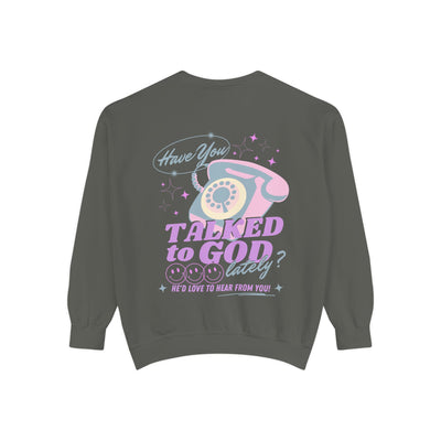 CAN'T WAIT TO HEAR FROM YOU XO GOD 2 SIDED PRINT(COMFORT COLORS)