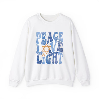 PEACE LOVE AND LIGHT VINTAGE SWEATSHIRT (GILDAN)