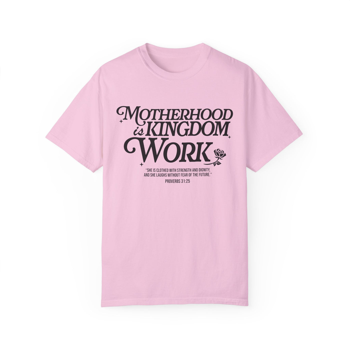 Motherhood Kingdom Psalm T-shirt (Comfort Colors)