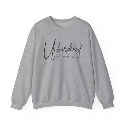 UNBURDENED BY WHAT HAS BEEN SWEATSHIRT (GILDAN)