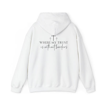 SPIRIT LEAD ME WHERE MY FAITH IS WITHOUT BORDERS HOODIE - 2 SIDED PRINT (Gildan)