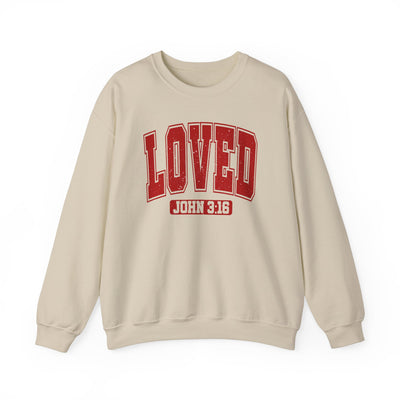 Loved John 3:16  Distressed Graphic Sweatshirt (GILDAN)