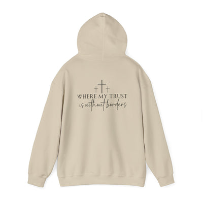 SPIRIT LEAD ME WHERE MY FAITH IS WITHOUT BORDERS HOODIE - 2 SIDED PRINT (Gildan)