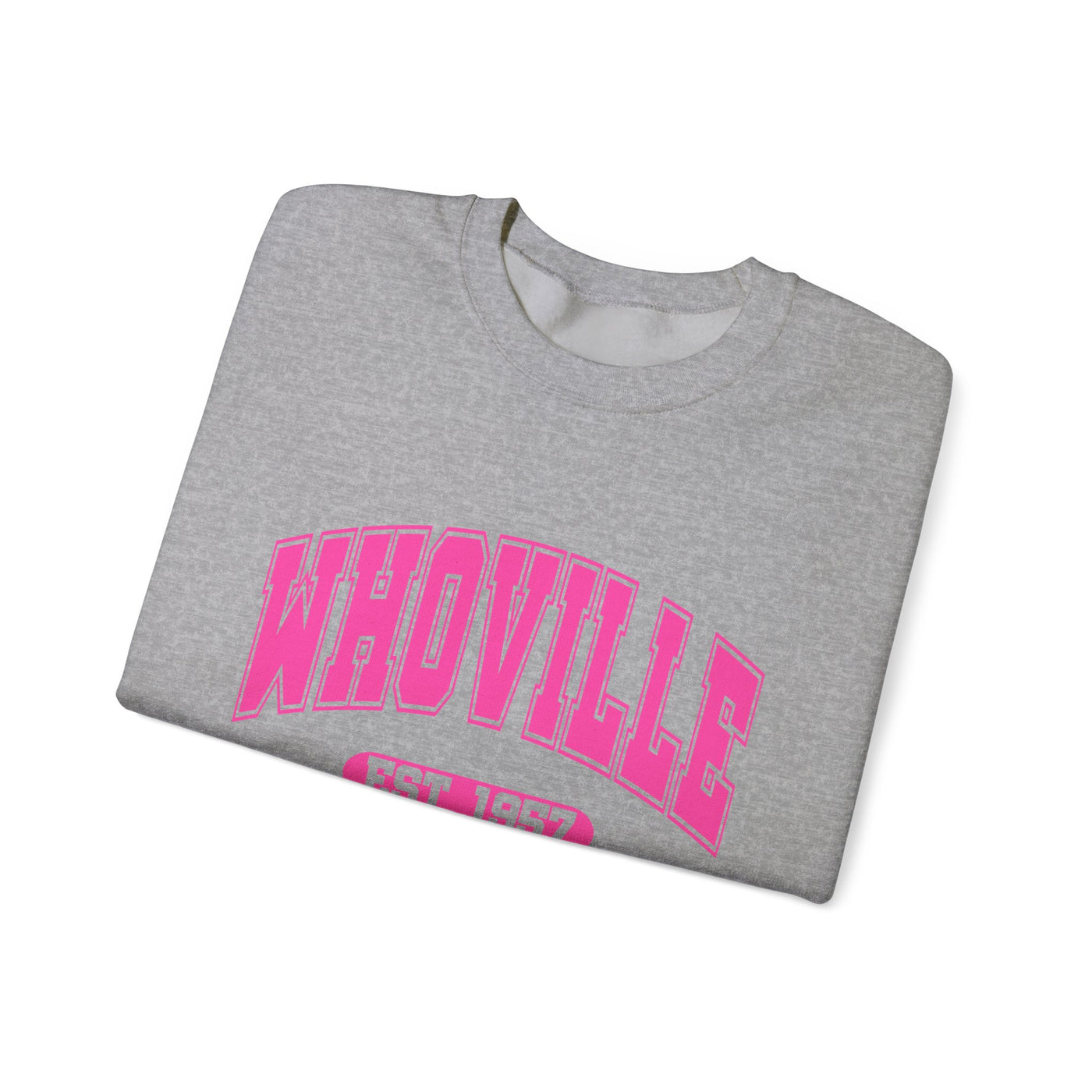 WHOVILLE UNIVERSITY 2 SIDED PRINT SWEATSHIRT (GILDAN)