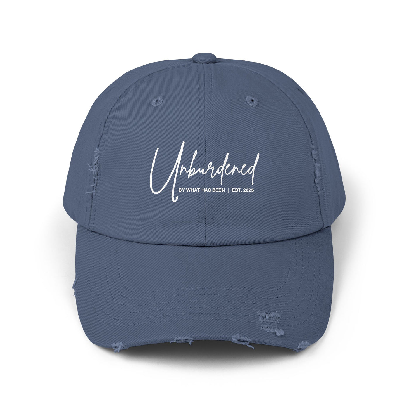 UNBURDENED BY WHAT HAS BEEN BASEBALL CAP