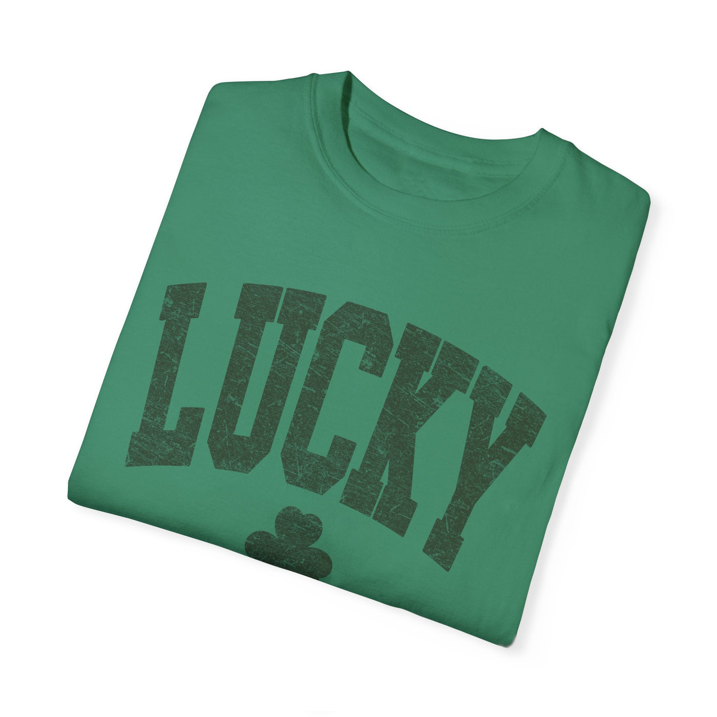 Lucky T-shirt - distressed (Comfort Colors)