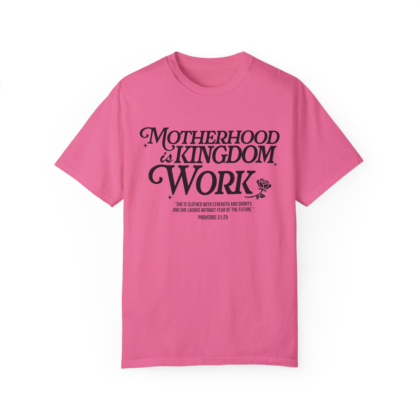 Motherhood Kingdom Psalm T-shirt (Comfort Colors)