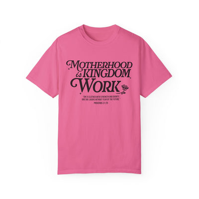 Motherhood Kingdom Psalm T-shirt (Comfort Colors)