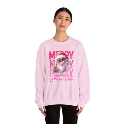 MERRY MERRY MERRY CHIRSTMAS SWEATSHIRT (GILDAN)