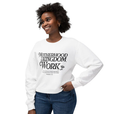 Motherhood Kingdom Psalm Sweatshirt (Comfort Colors)