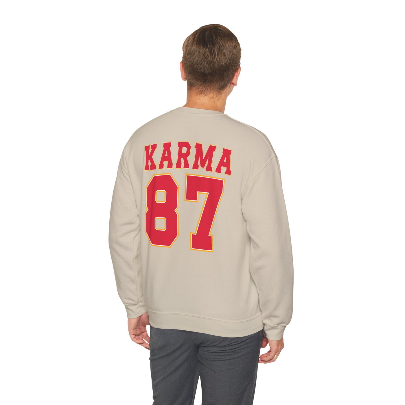 87 Karma 2 Sided Print Sweatshirt (GILDAN)