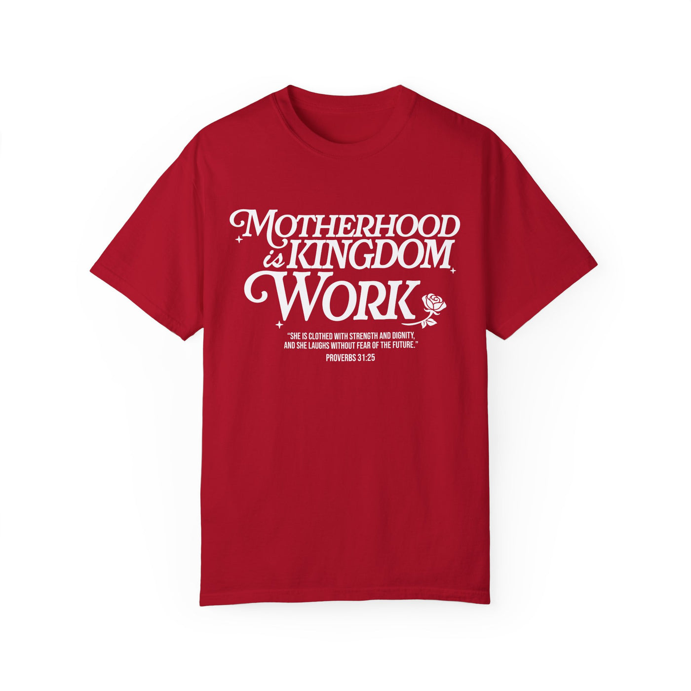 Motherhood Kingdom Psalm T-shirt (Comfort Colors)