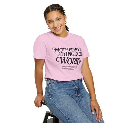 Motherhood Kingdom Psalm T-shirt (Comfort Colors)