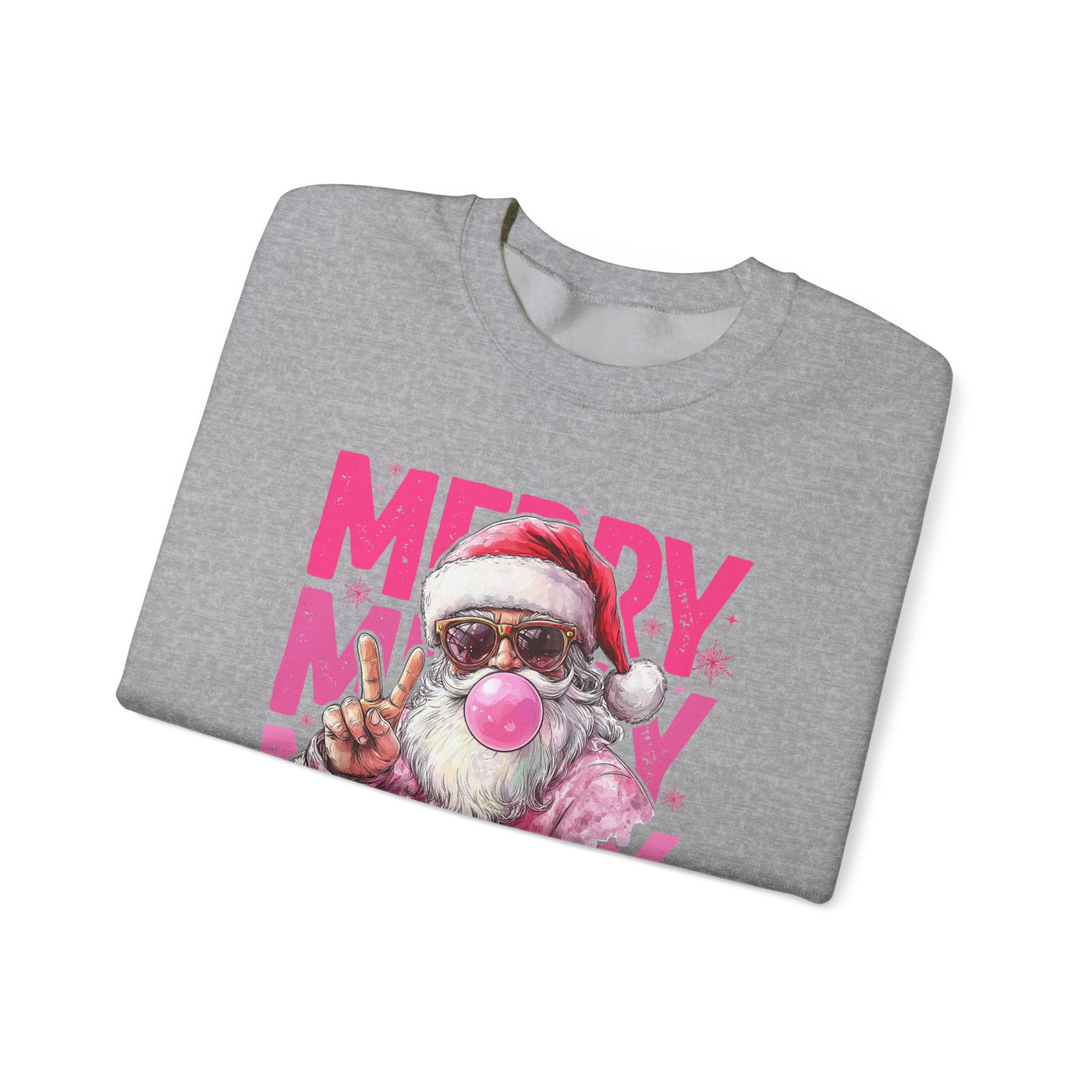 MERRY MERRY MERRY CHIRSTMAS SWEATSHIRT (GILDAN)