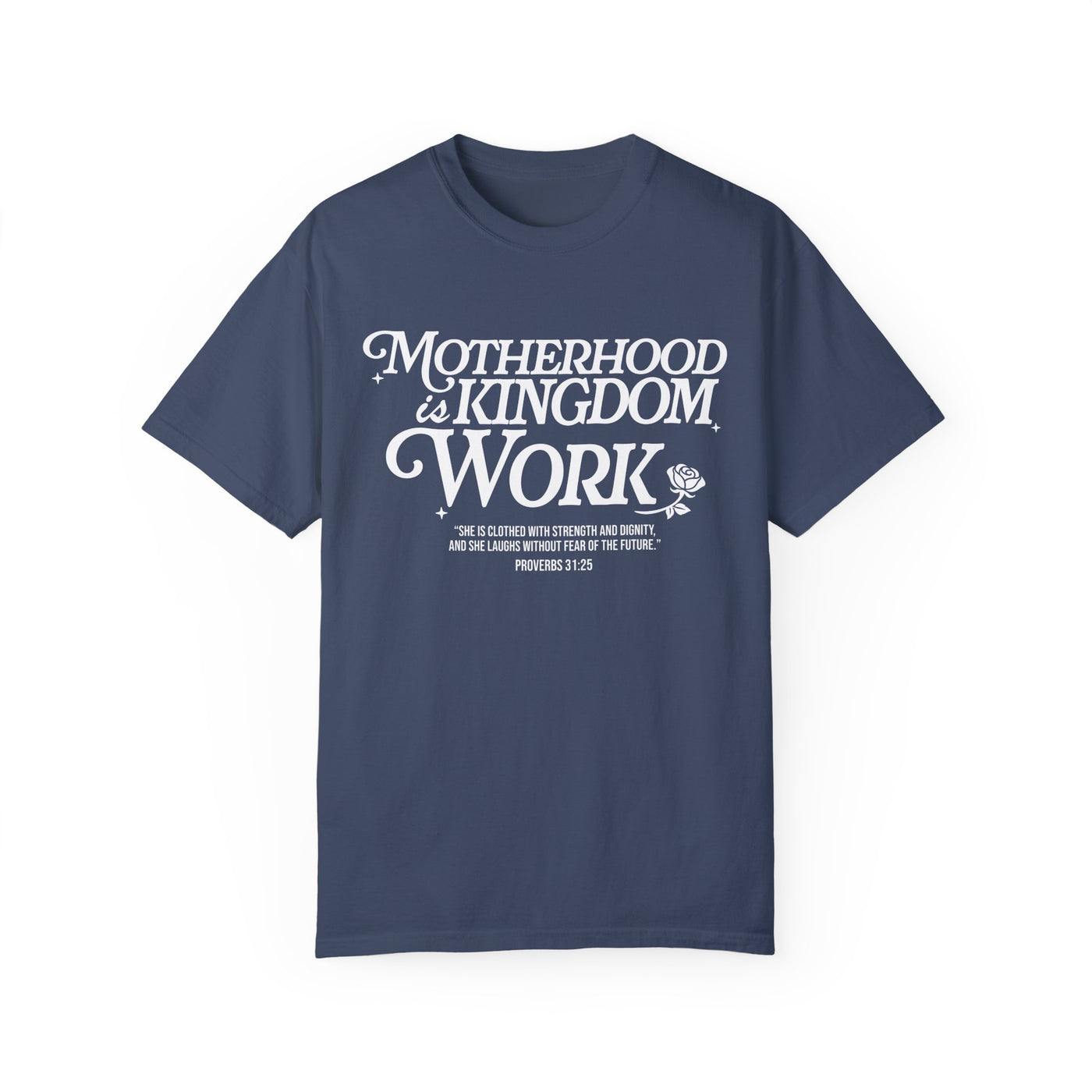 Motherhood Kingdom Psalm T-shirt (Comfort Colors)