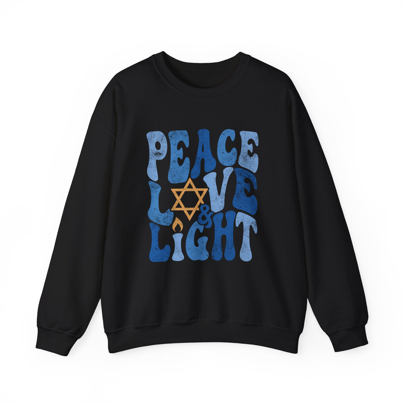 PEACE LOVE AND LIGHT VINTAGE SWEATSHIRT (GILDAN)