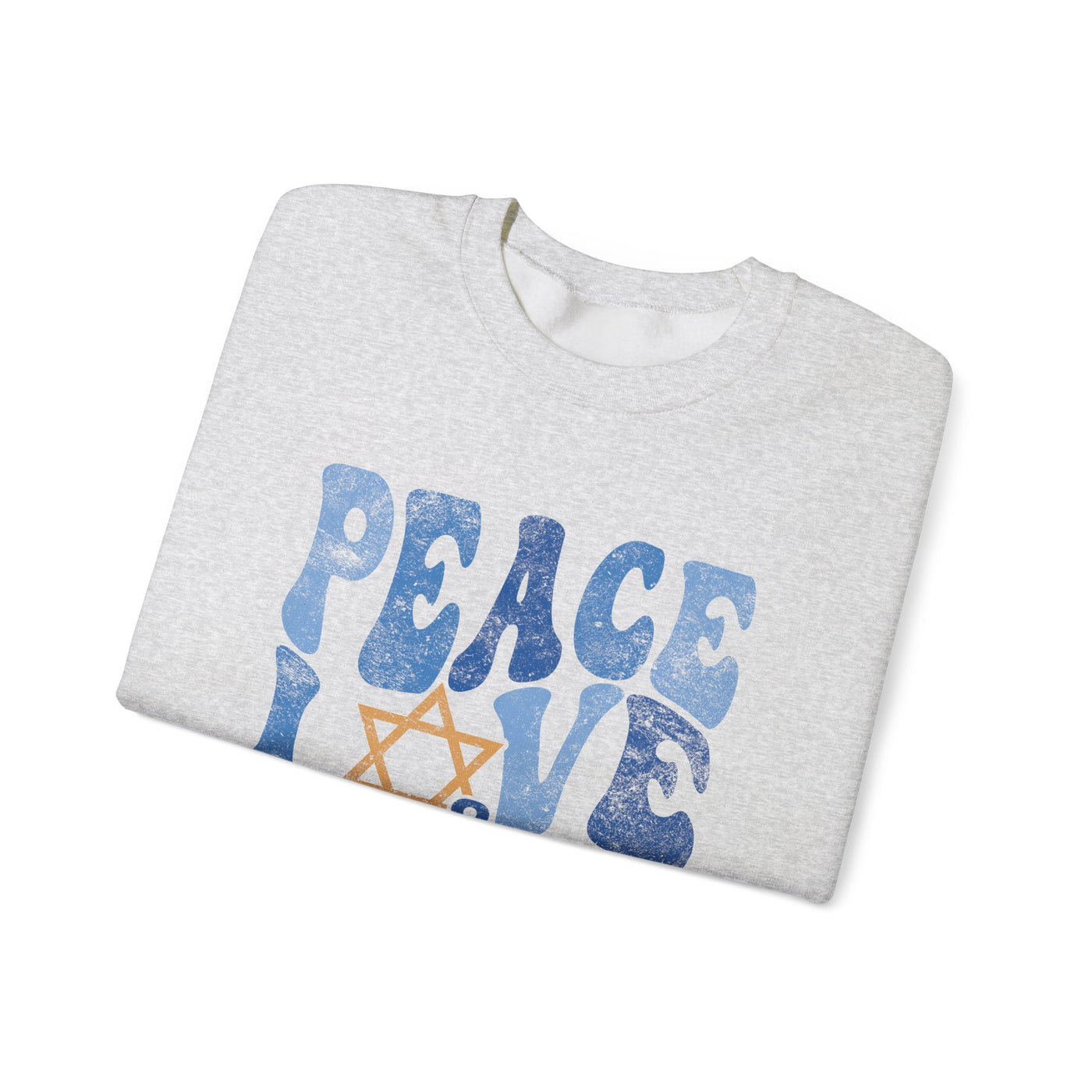 PEACE LOVE AND LIGHT VINTAGE SWEATSHIRT (GILDAN)