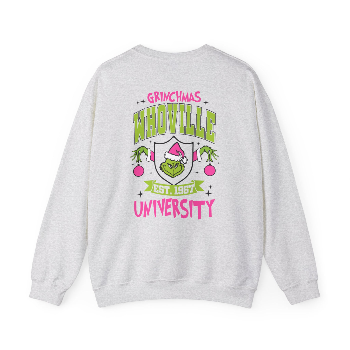 WHOVILLE UNIVERSITY 2 SIDED PRINT SWEATSHIRT (GILDAN)