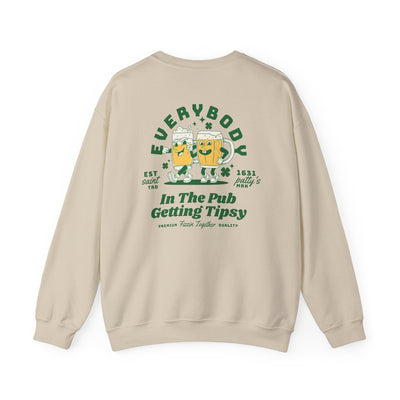 Everybody in the Pub Getting Tipsy 2 Sided Print Sweatshirt  (GILDAN)