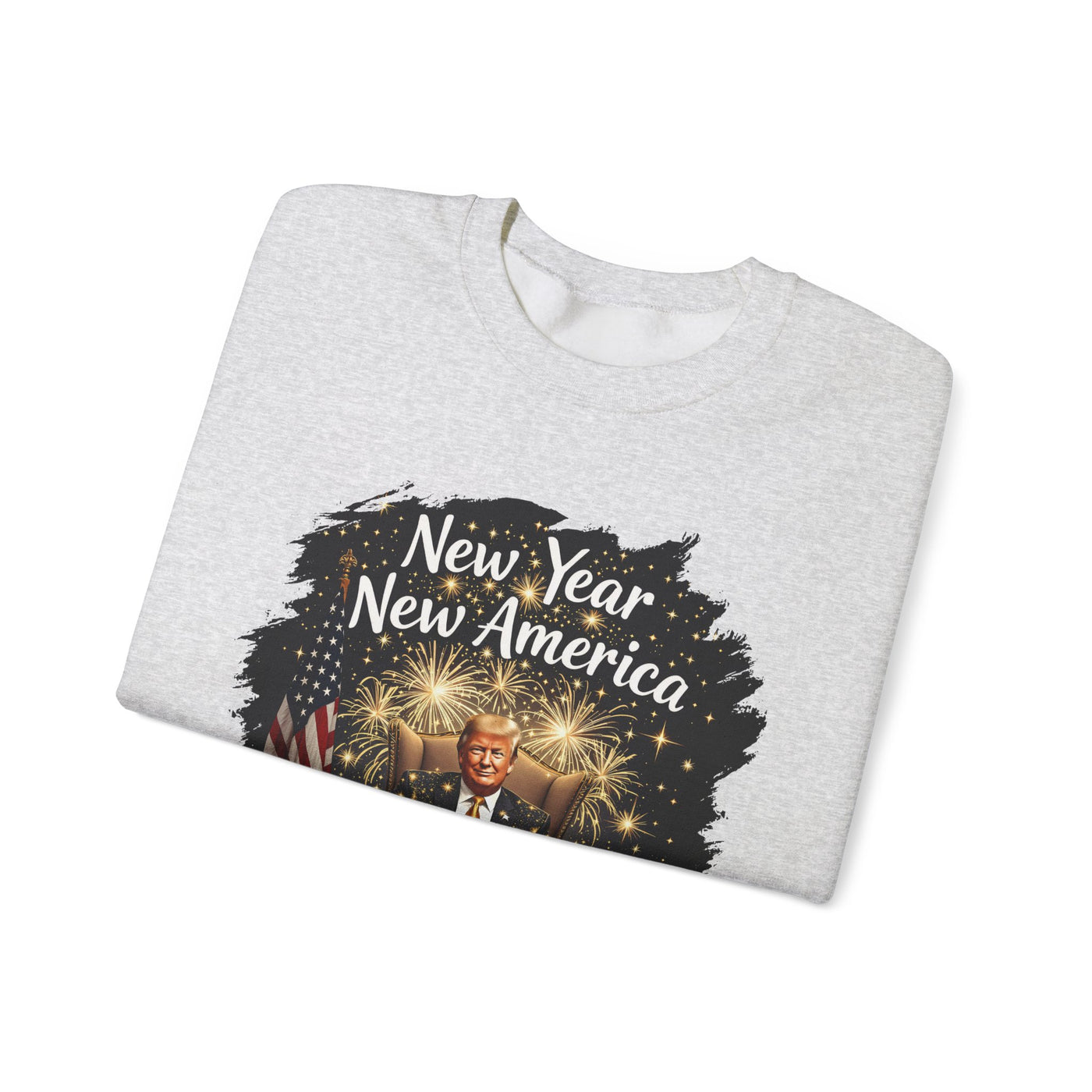 NEW YEAR NEW AMERICA SWEATSHIRT (GILDAN)