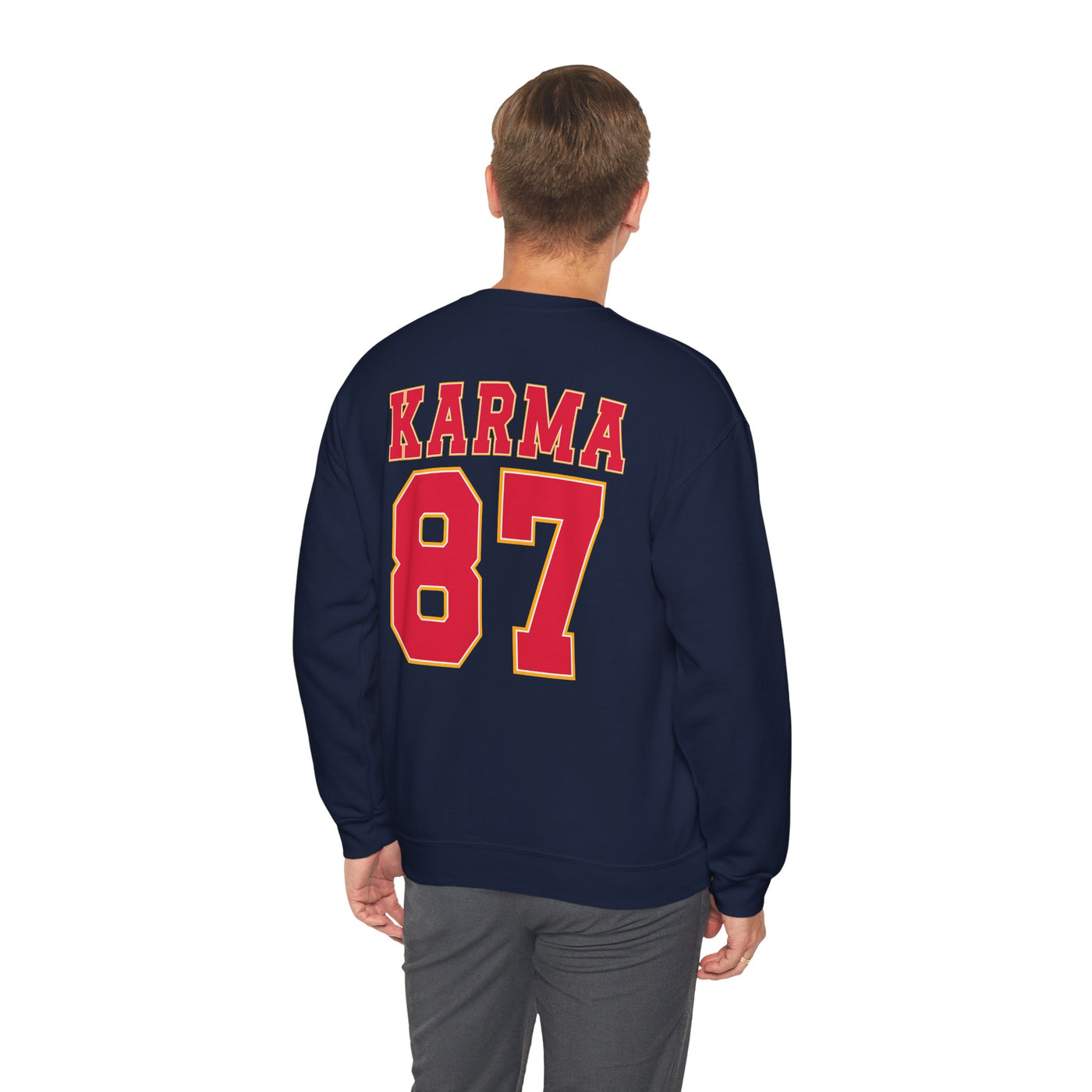 87 Karma 2 Sided Print Sweatshirt (GILDAN)