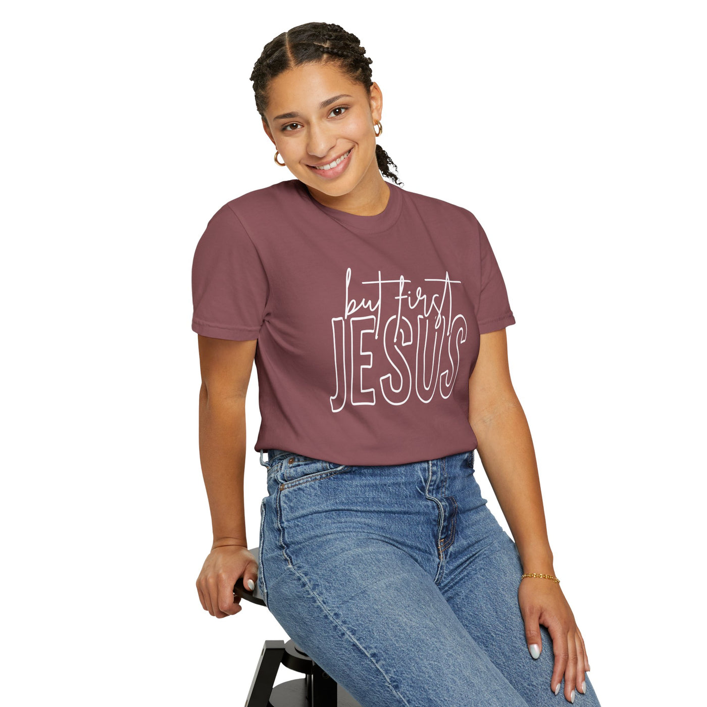 BUT FIRST JESUS T-SHIRT (COMFORT COLORS)