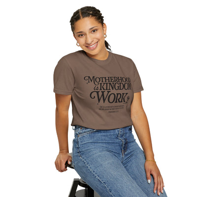 Motherhood Kingdom Psalm T-shirt (Comfort Colors)