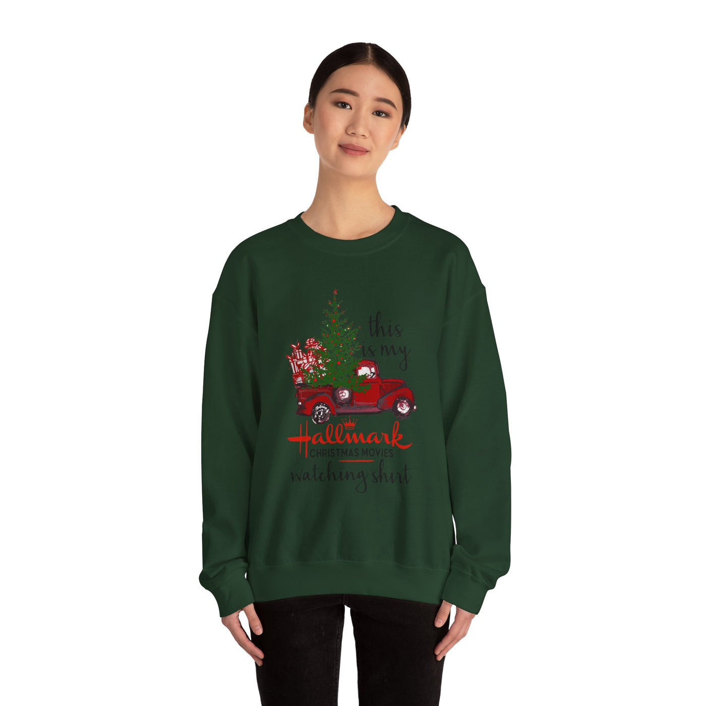 THIS IS MY HALLMARK CHRISTMAS MOVIES WATCHING SHIRT (GILDAN)