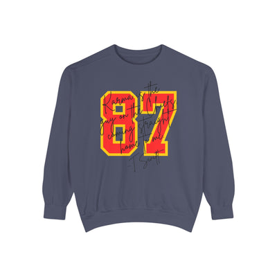 87 Karma Football Season Sweatshirt (COMFORT COLORS)