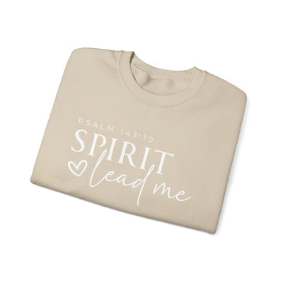 SPIRIT LEAD ME WHERE MY FAITH IS WITHOUT BORDERS SWEATSHIRT - FRONT AND SLEEVE PRINT(GILDAN)