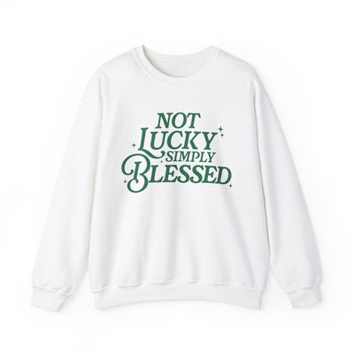 Not Lucky Simply Blessed Graphic Sweatshirt (GILDAN)