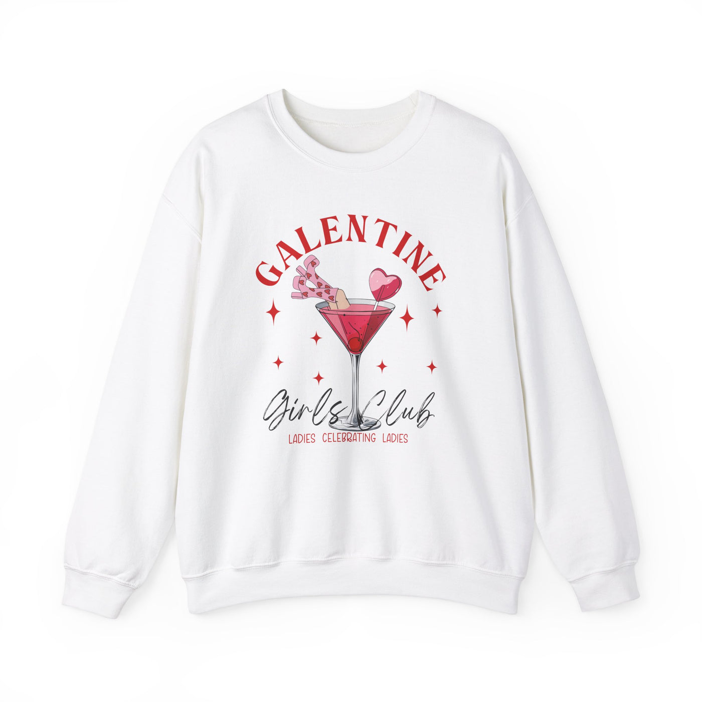 Galentine Girl’s Club Graphic Sweatshirt 🍸✨ (GILDAN)