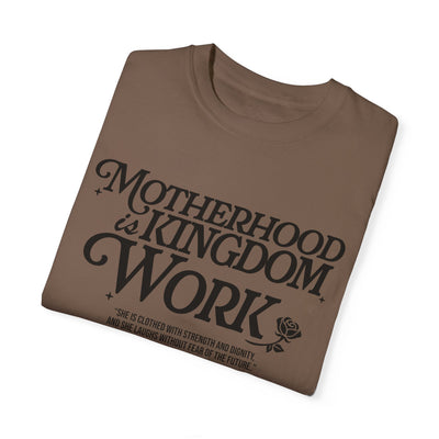 Motherhood Kingdom Psalm T-shirt (Comfort Colors)