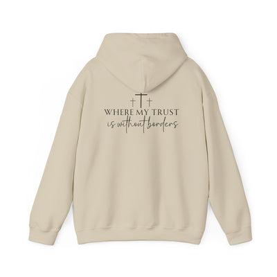 SPIRIT LEAD ME WHERE MY FAITH IS WITHOUT BORDERS HOODIE - 2 SIDED PRINT (Gildan)