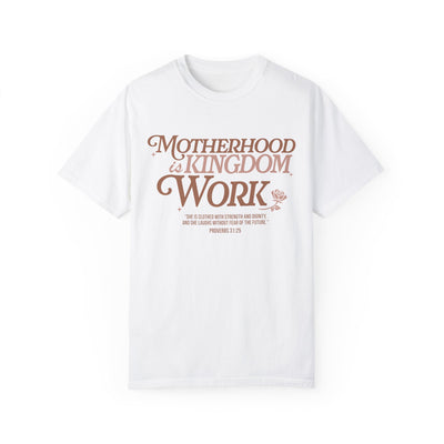 Motherhood Kingdom Psalm T-shirt (Comfort Colors)