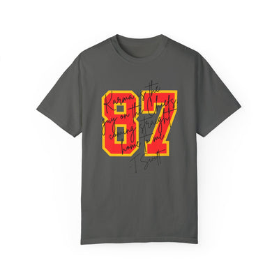 87 Karma Football Season T-shirt (COMFORT COLORS)