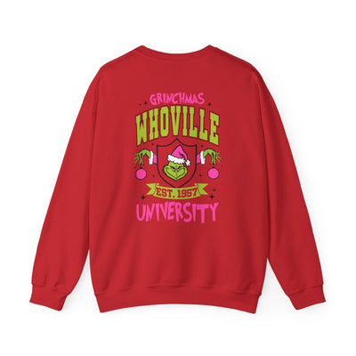 WHOVILLE UNIVERSITY 2 SIDED PRINT SWEATSHIRT (GILDAN)